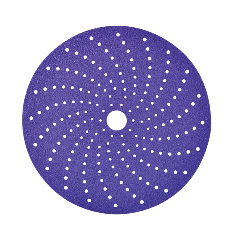 How Do Laser Holes in Purple Film Grinding Discs Affect Performance?